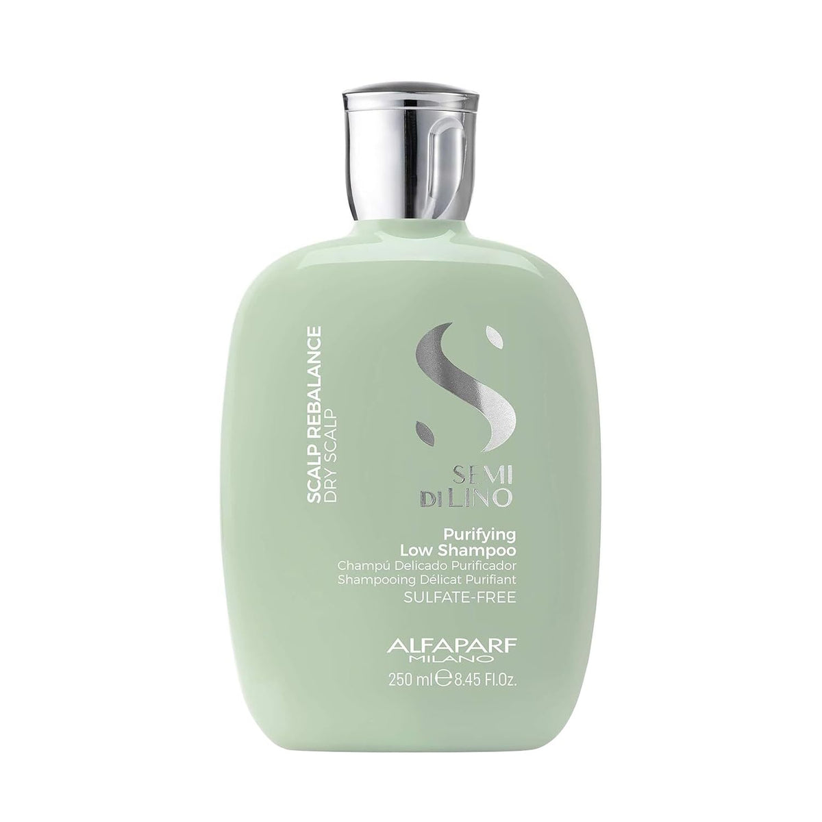 Alfaparf Milano Semi Di Lino Scalp Renew Low Shampoo for Thinning Hair - Sulfate Free Shampoo - Strengthens, Re-densifies and Stimulates Hair Fiber - Professional Salon Quality