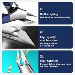 Albipro Nail Pliers Blue 13cm – Durable, precise & lightweight 50g tool for professional nail care