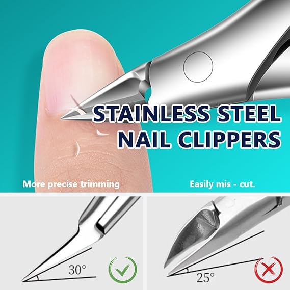 Albipro Nail Pliers Blue 13cm – Durable, precise & lightweight 50g tool for professional nail care