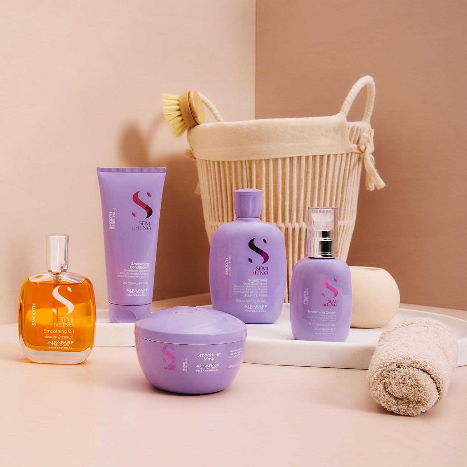 Alfaparf Milano Semi di Lino Smoothing Shampoo – Sulfate-free cleanser that tames frizz & adds shine.