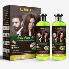 Ammonia-Free, Vegan & Cruelty-Free | 2 Colors: Natural Black & Dark Brown, 500ml