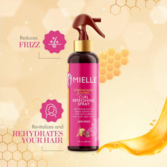 Mielle Pomegranate & Honey Curl Refreshing Spray 240ml hydrates, defines & revitalizes natural curls