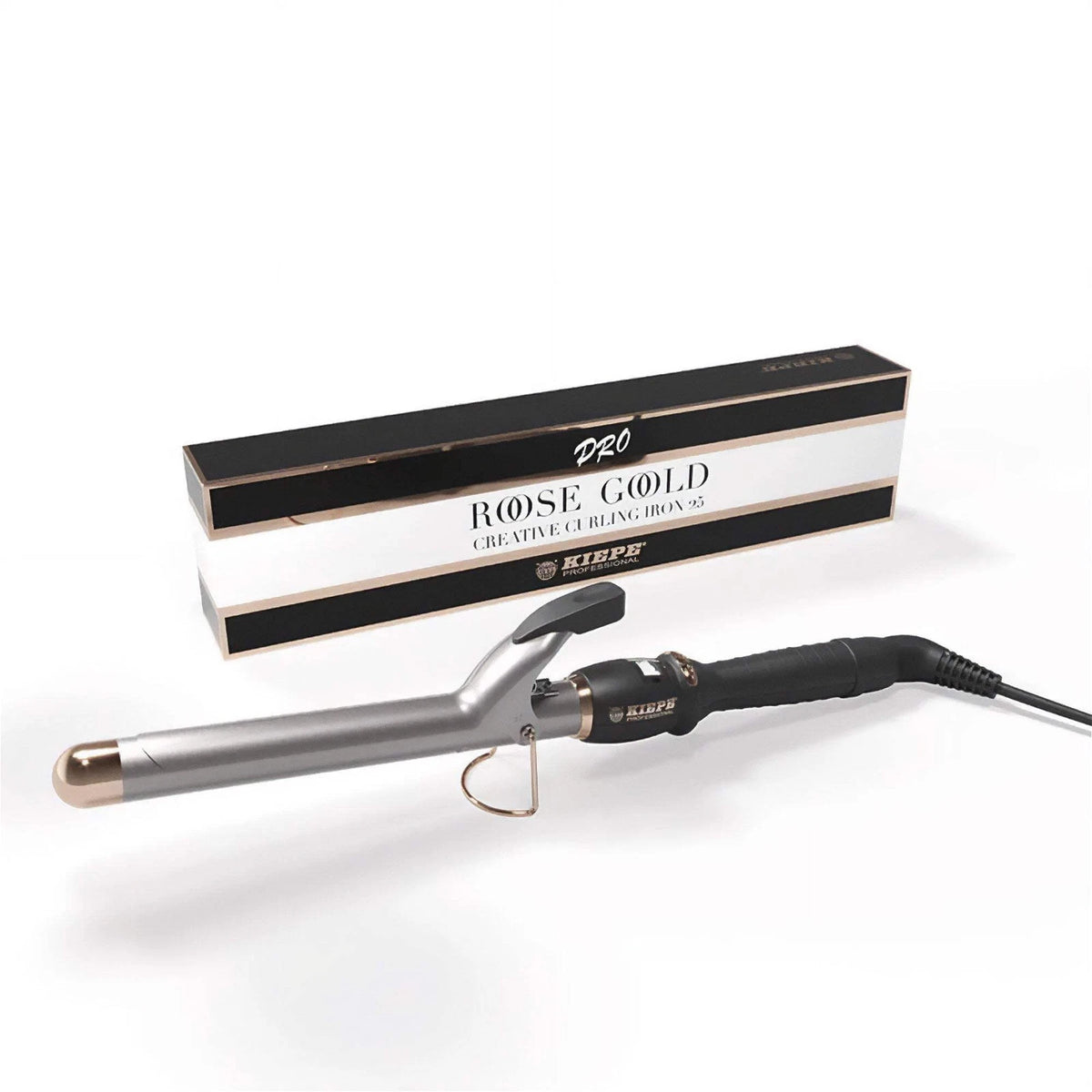 Kiepe Pro Tenacilla Rose Gold Creative Curling Iron 25mm – Stylish tool for perfect curls