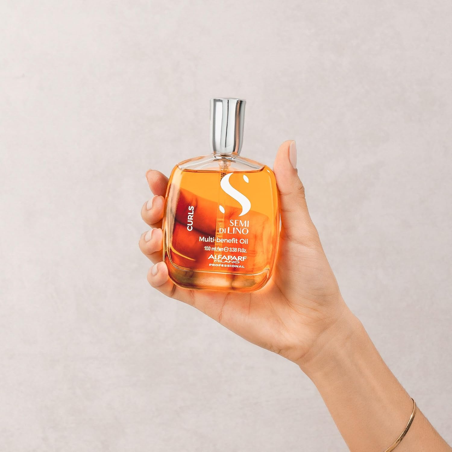 Alfaparf Milano Semi Di Lino Curls Multi-Benefit Hair Oil - Curl Definer, Humidity Shield & Hair Strengthening Oil for Curly Hair - Redefines Hair Shine - Healthy, Vegan Hair Care