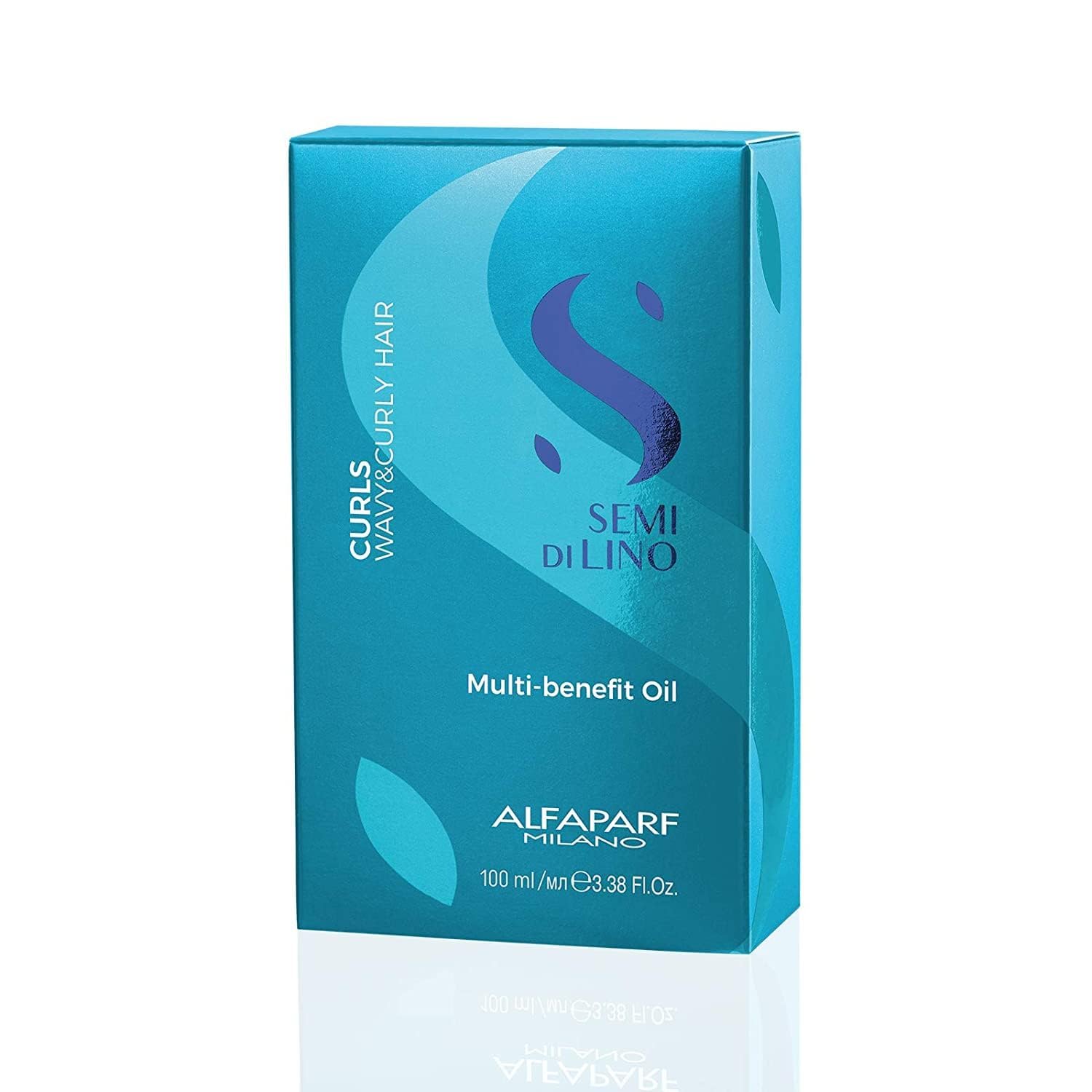 Alfaparf Milano Semi Di Lino Curls Multi-Benefit Hair Oil - Curl Definer, Humidity Shield & Hair Strengthening Oil for Curly Hair - Redefines Hair Shine - Healthy, Vegan Hair Care