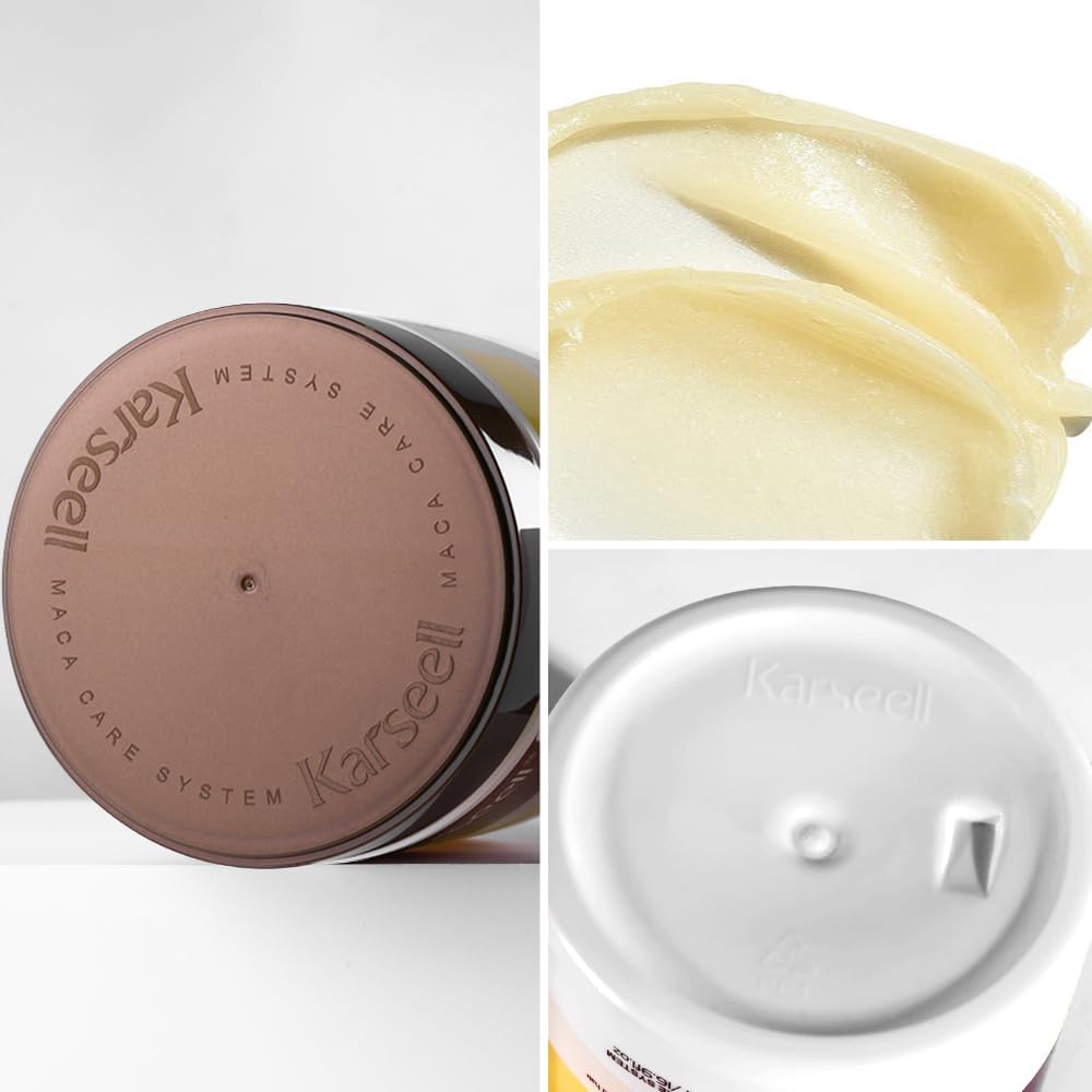Karseell Mascarilla de Colágeno 500ml restores damaged hair, adds shine, strength & deep hydration