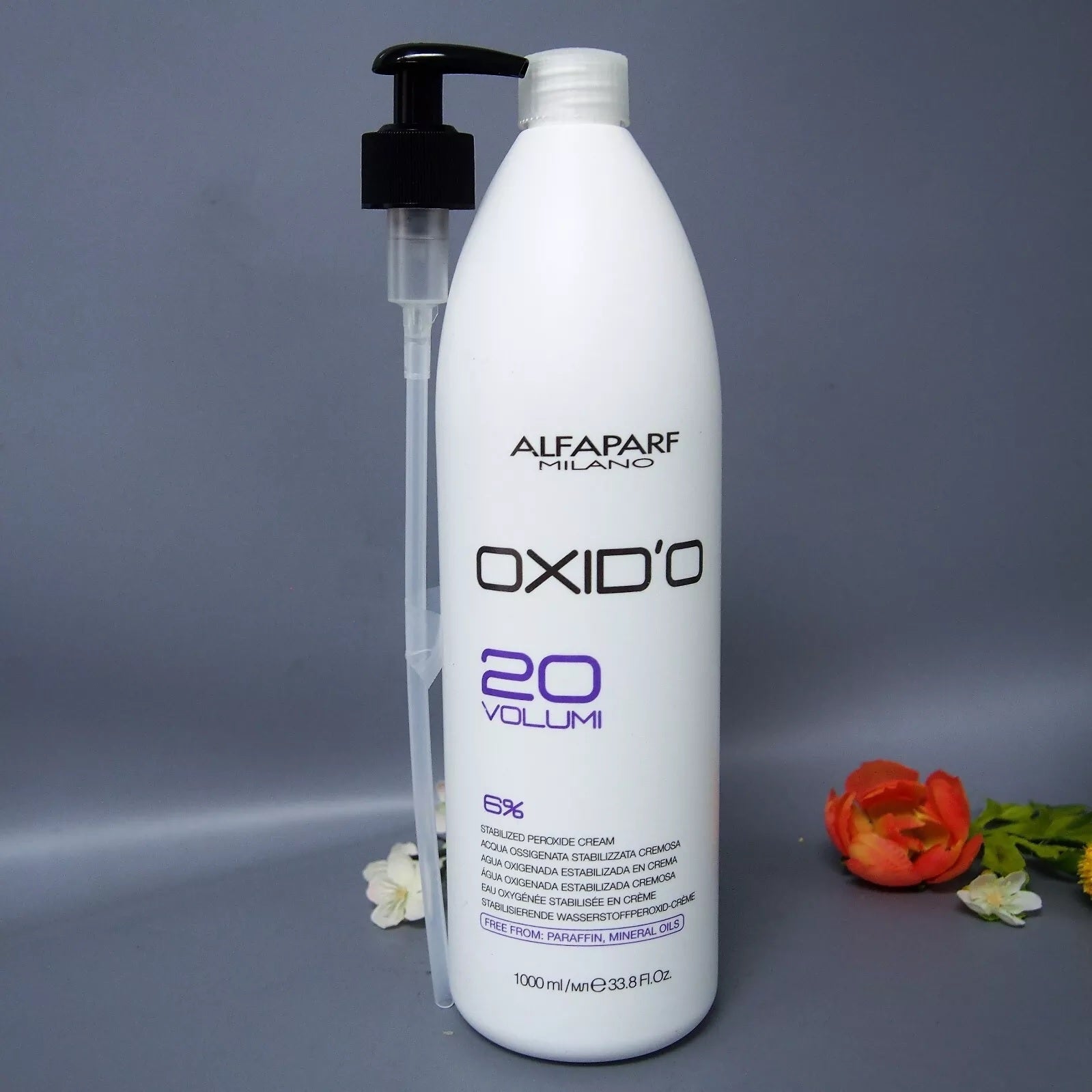 Alfaparf Oxid’o Stabilized Peroxide Cream 1000ml – Professional developer cream, smooth & reliable.