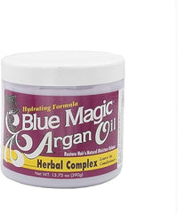 Blue Magic Conditioner Argan Oil & Herbal Complex 390g – Nourishes, strengthens & adds shine