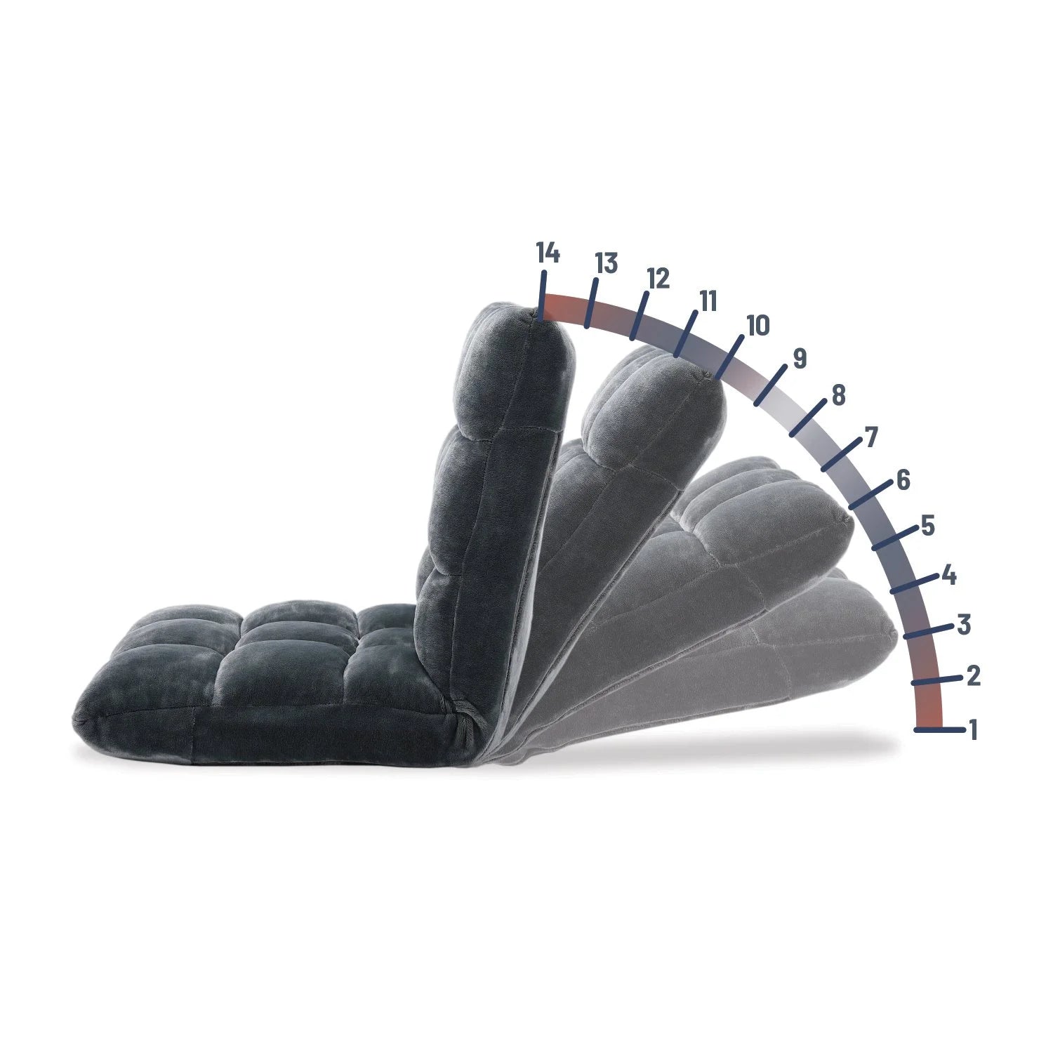 BirdRock Home Memory Foam Floor Chair: adjustable, comfy seating for gaming, reading & lounging