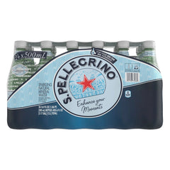 S.Pellegrino Sparkling Natural Mineral Water, 16.9 fl oz (500ml), Pack of 24 Bottles