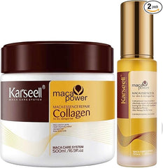 Karsell Repair Set Collageno Mascarilla 500ml + Essence Oil 50ml for deep hair repair & nourishment