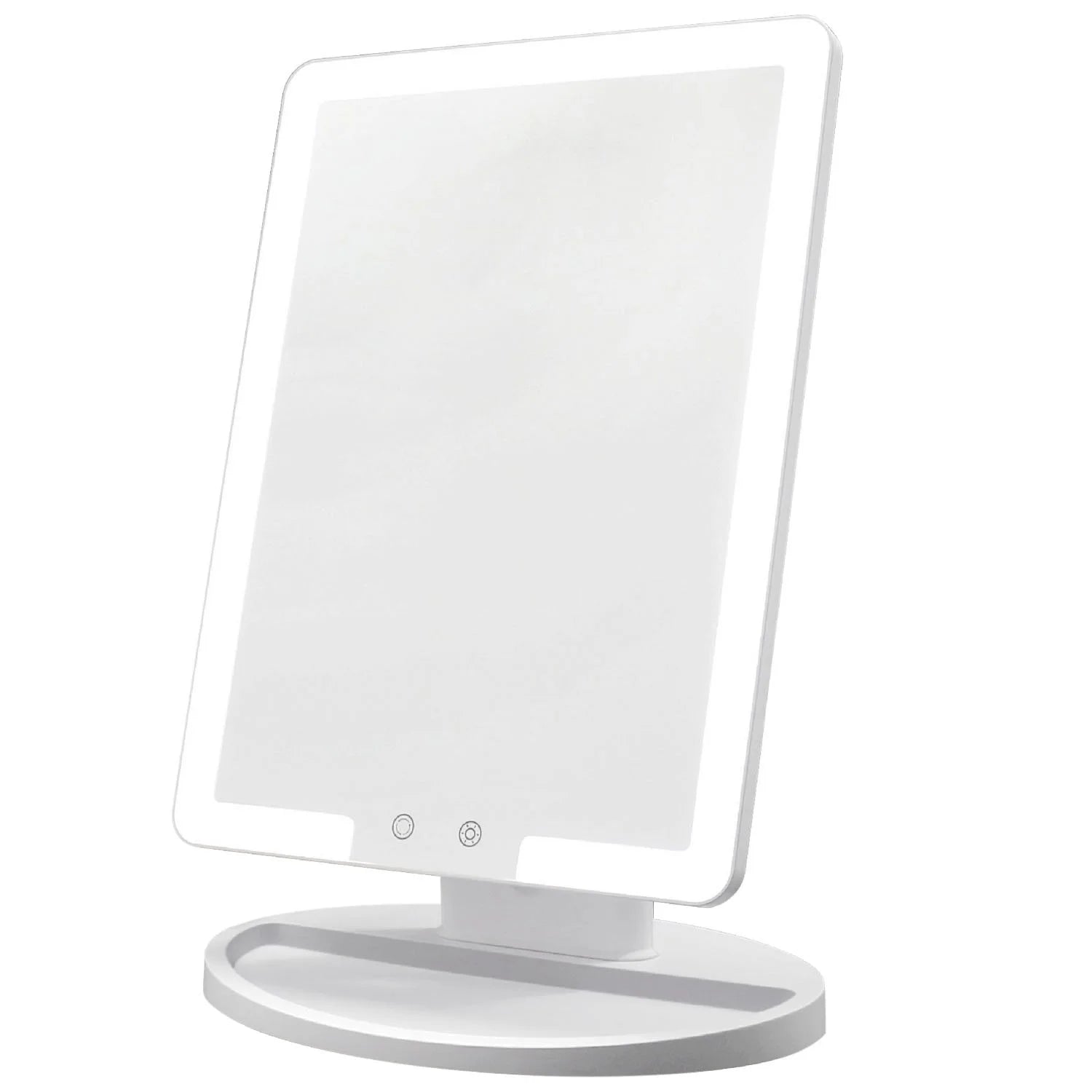 Thinkspace Lighted Makeup Mirror: 3-tone LED lighting, touch-dim, sleek vanity essential