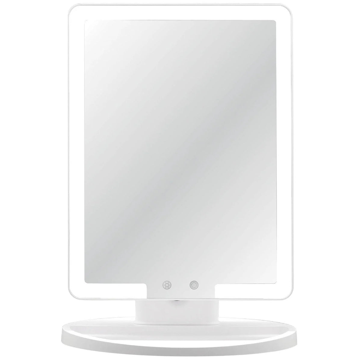 Thinkspace Lighted Makeup Mirror: 3-tone LED lighting, touch-dim, sleek vanity essential