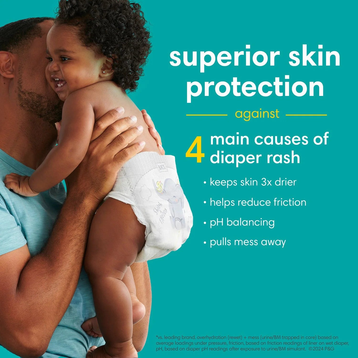 Pampers Swaddlers Diapers: soft, absorbent protection for newborns to toddlers, sizes NB–8