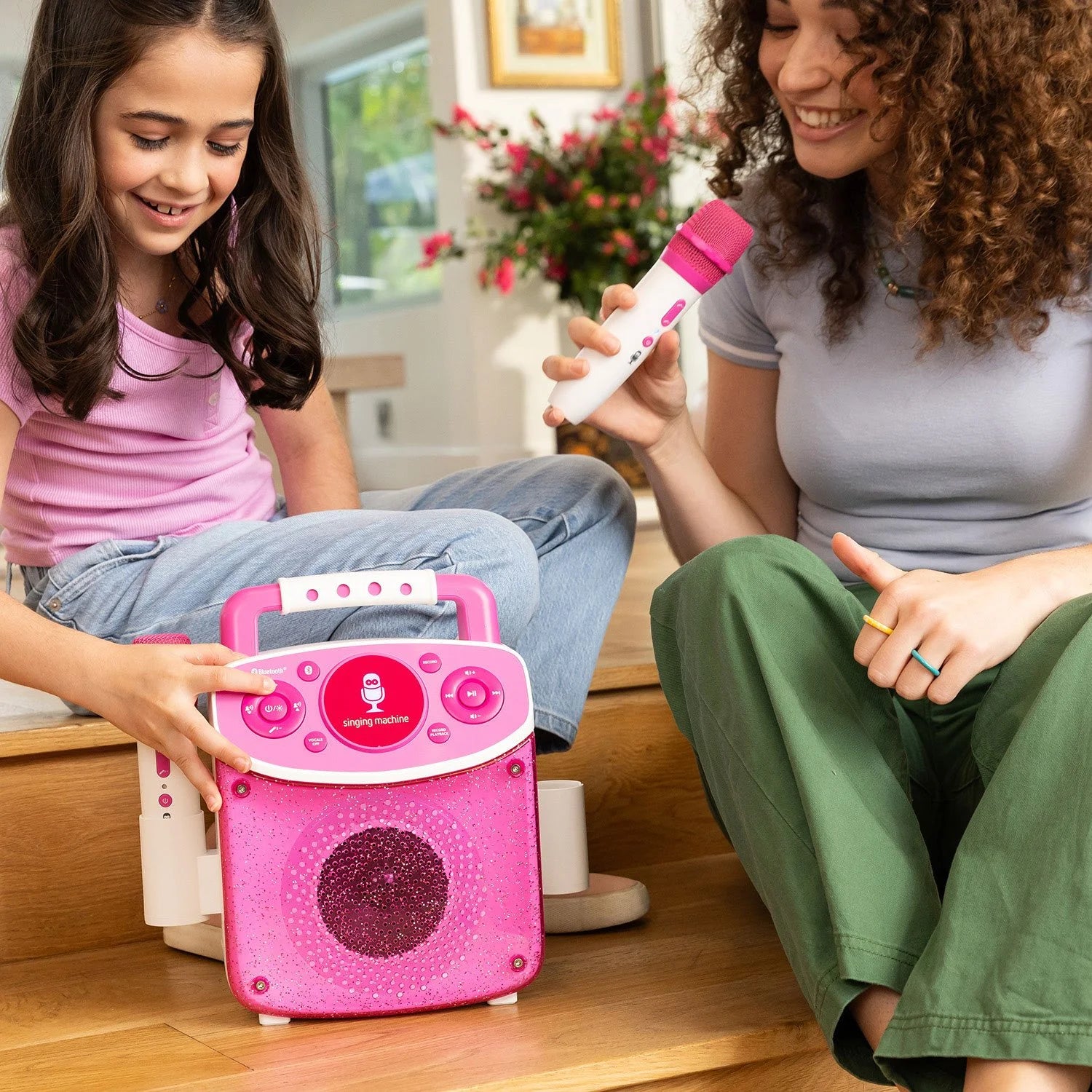 The Singing Machine Mini Sparkle Karaoke Machine – portable, fun, and colorful singing experience
