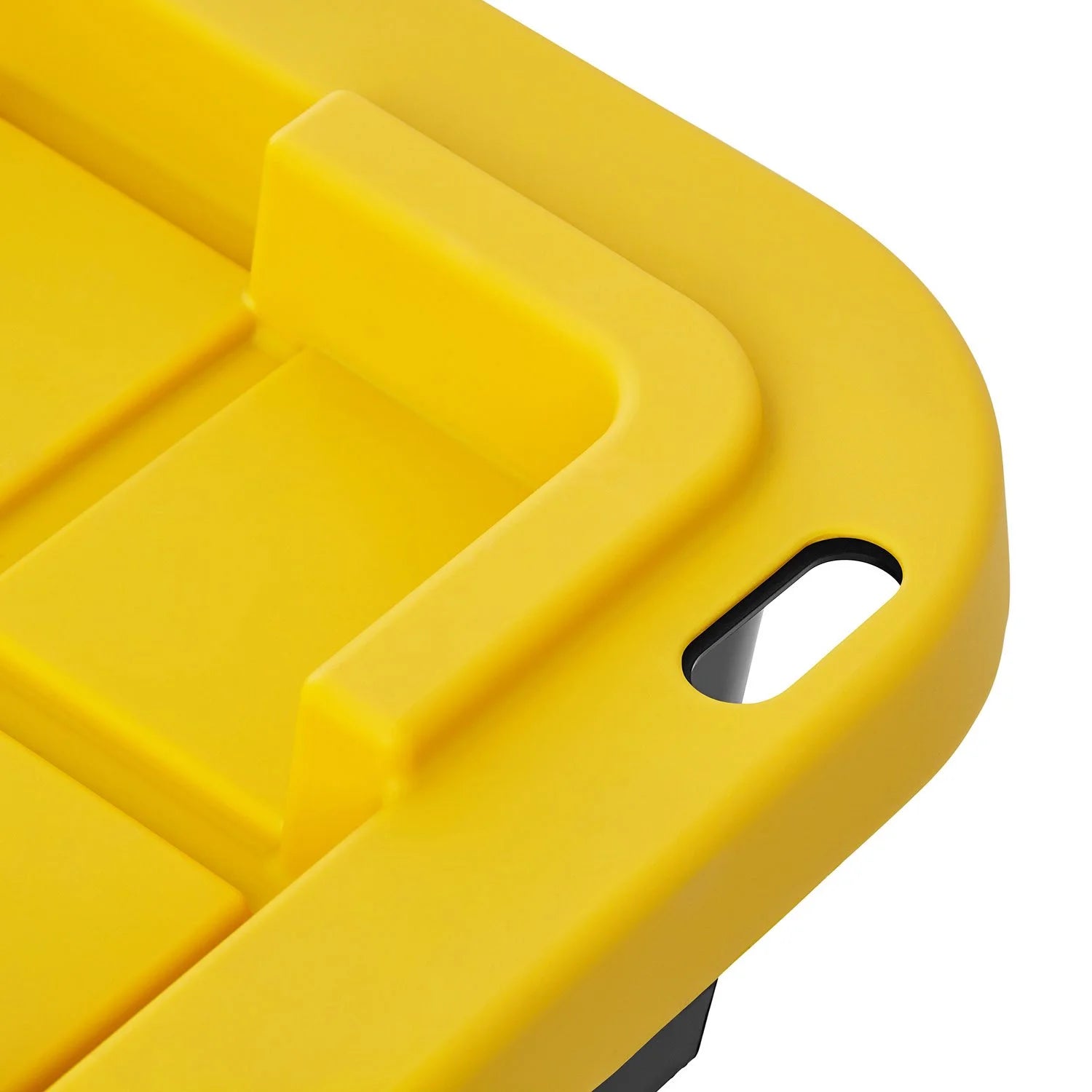 Member's Mark 27 Gallon Heavy-Duty Black and Yellow Storage Tote, 20.6" D x 30.6" W x 14.3" H, 1 pack or 4 pack
