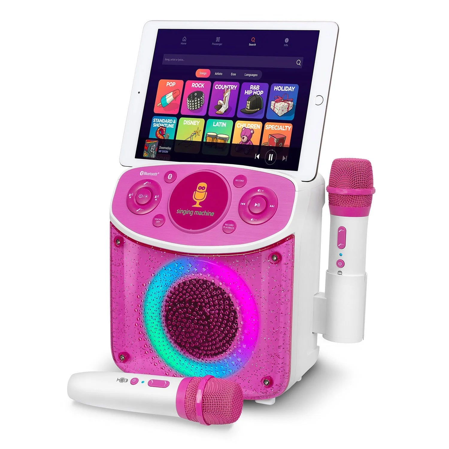 The Singing Machine Mini Sparkle Karaoke Machine – portable, fun, and colorful singing experience
