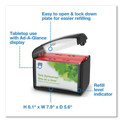 Tork Xpressnap Tabletop Napkin Dispenser, Black – One-at-a-time, sleek & space-saving design