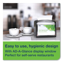 Tork Xpressnap Tabletop Napkin Dispenser, Black – One-at-a-time, sleek & space-saving design