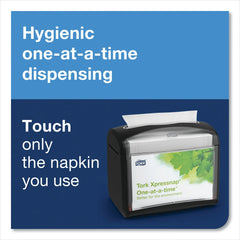 Tork Xpressnap Tabletop Napkin Dispenser, Black – One-at-a-time, sleek & space-saving design